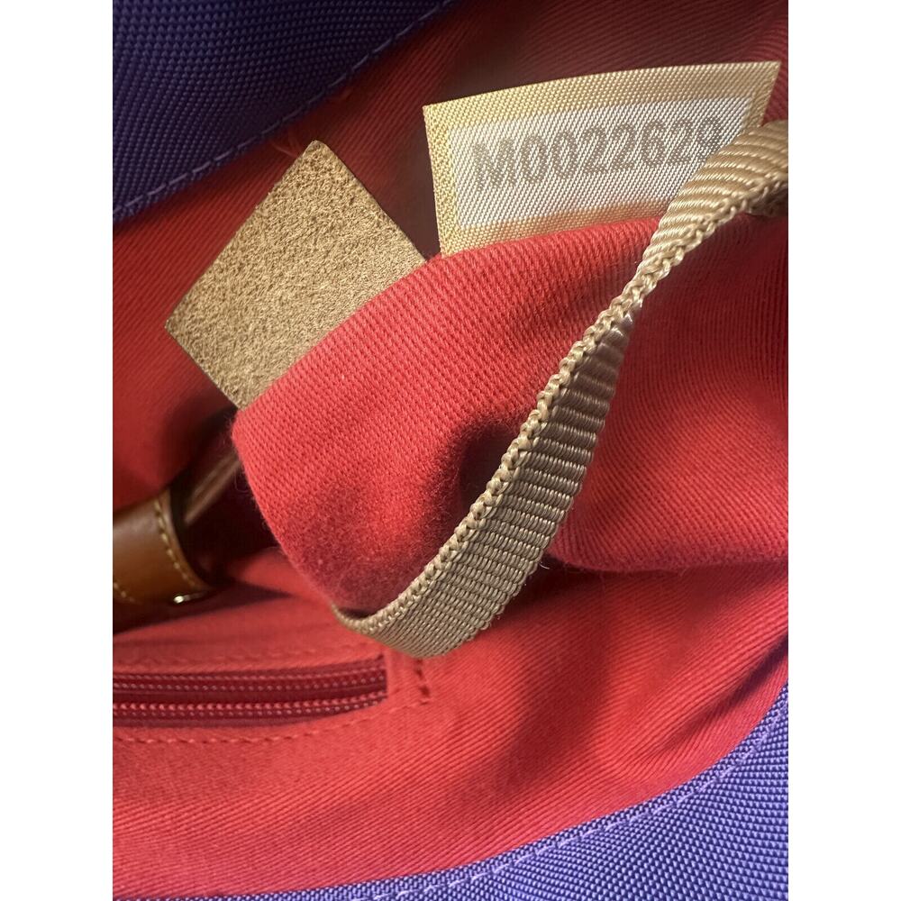 Dooney & Bourke Nylon Shopper Tote Bag Purple HTF Rare Color Large Shoulder Bag - Picture 8 of 15